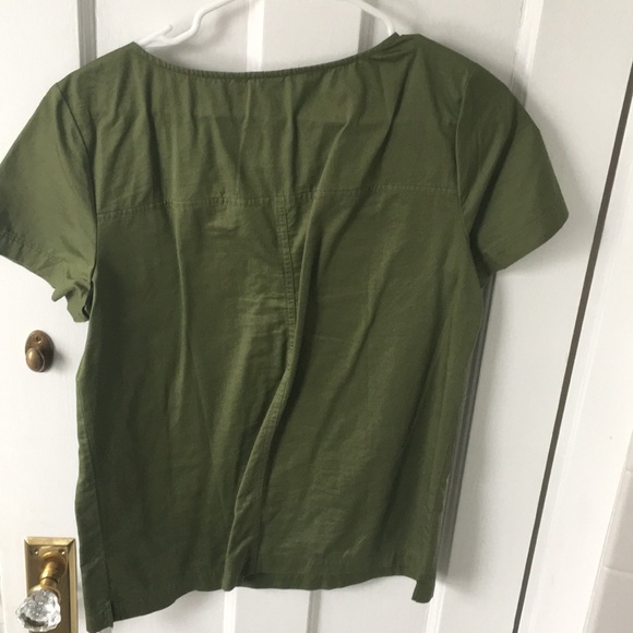 J.Crew hunter green shirt - Picture 4 of 4